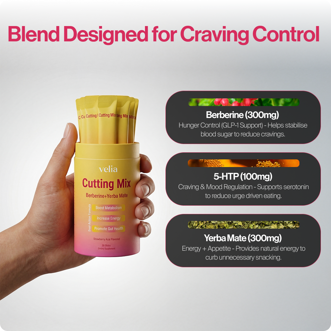 Velia GLP-1 Cutting Mix | Strawberry Açaí Flavor