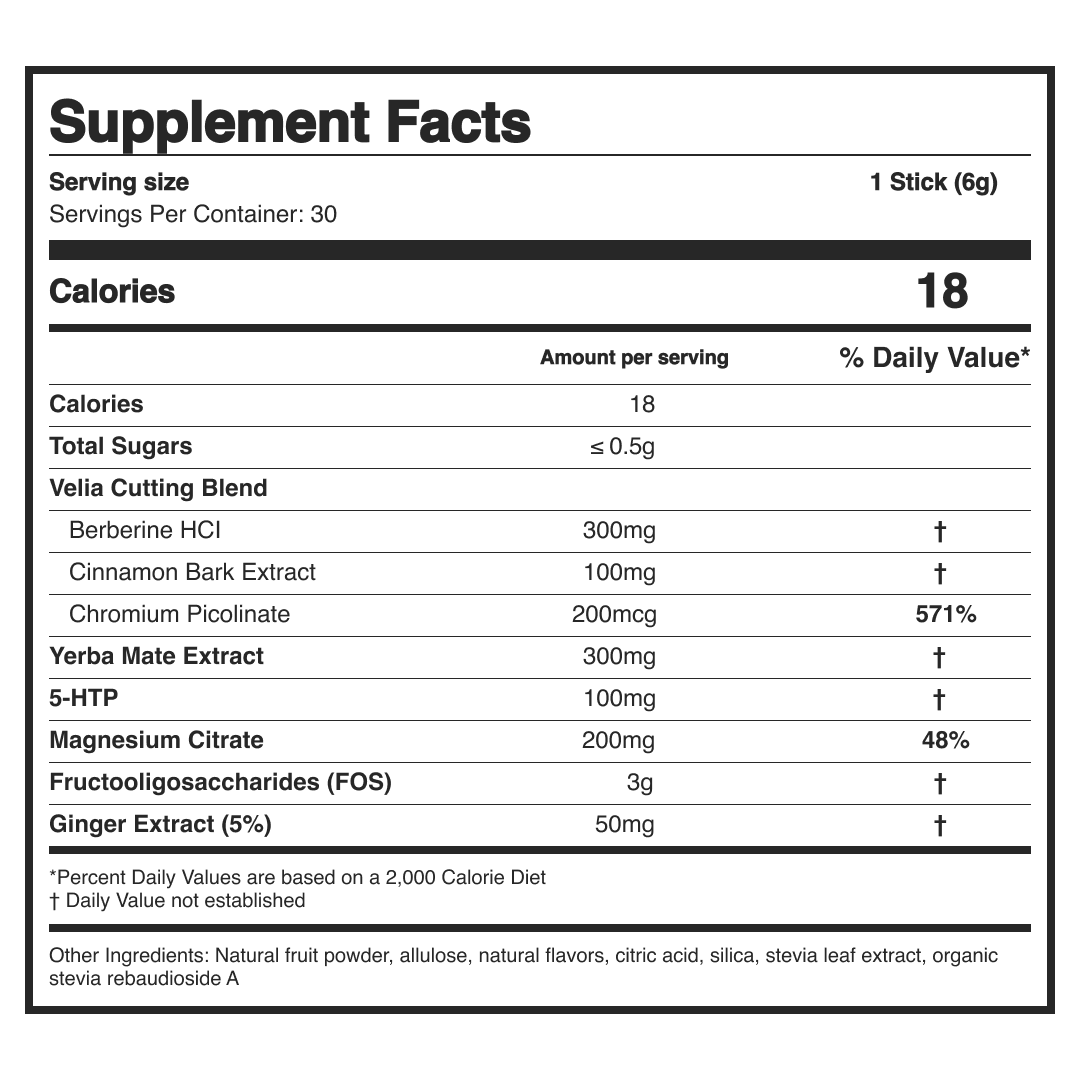 Velia GLP-1 Cutting Mix | Strawberry Açaí Flavor